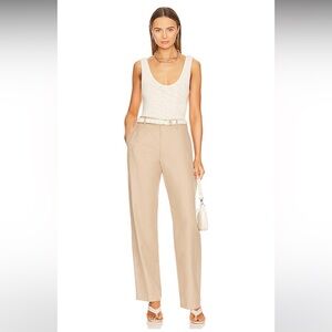 ENZA COSTA straight leg trouser in clay